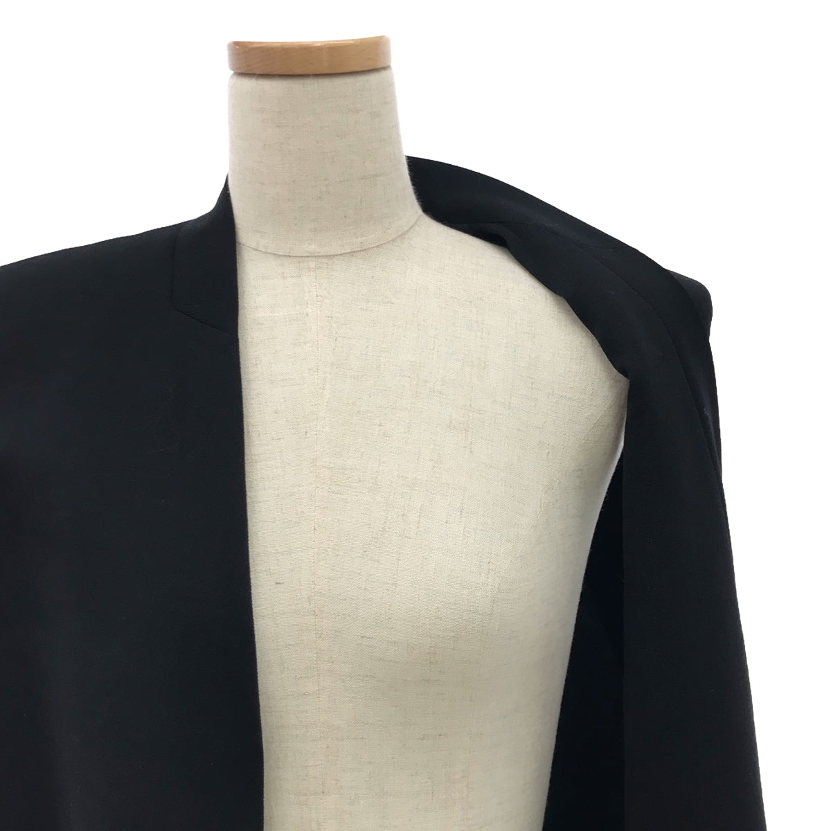 【新品】  HARUNOBUMURATA / ハルノブムラタ | 2024SS | JOYCE SUMMER WOOL LONG GILET サマーウール ロングジレ ベスト | 38 | ブラック | レディース