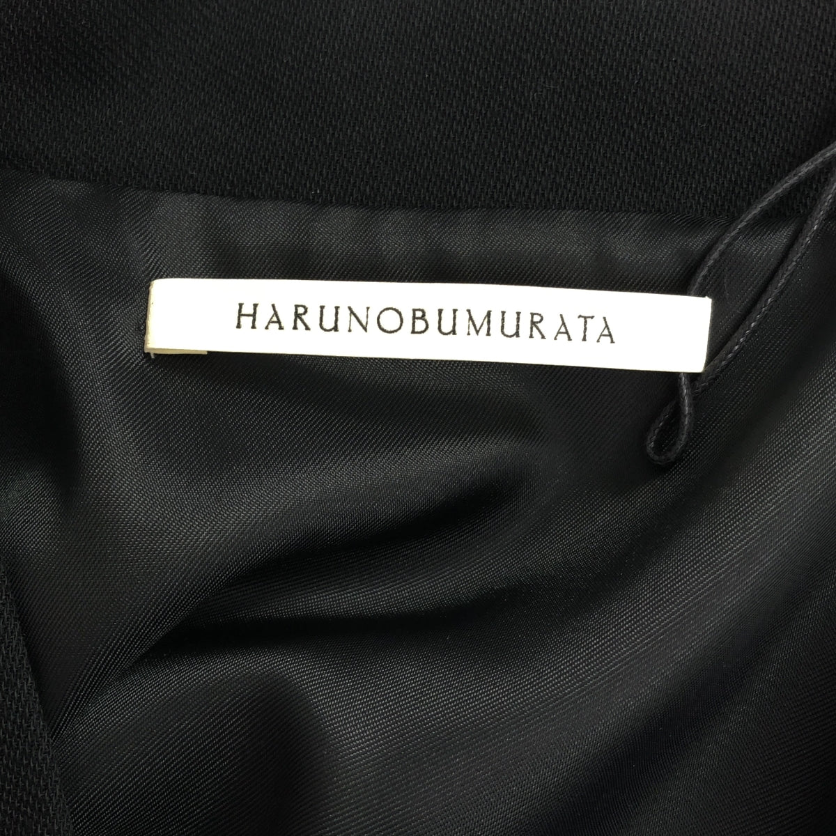 【新品】  HARUNOBUMURATA / ハルノブムラタ | 2024SS | JOYCE SUMMER WOOL LONG GILET サマーウール ロングジレ ベスト | 38 | ブラック | レディース
