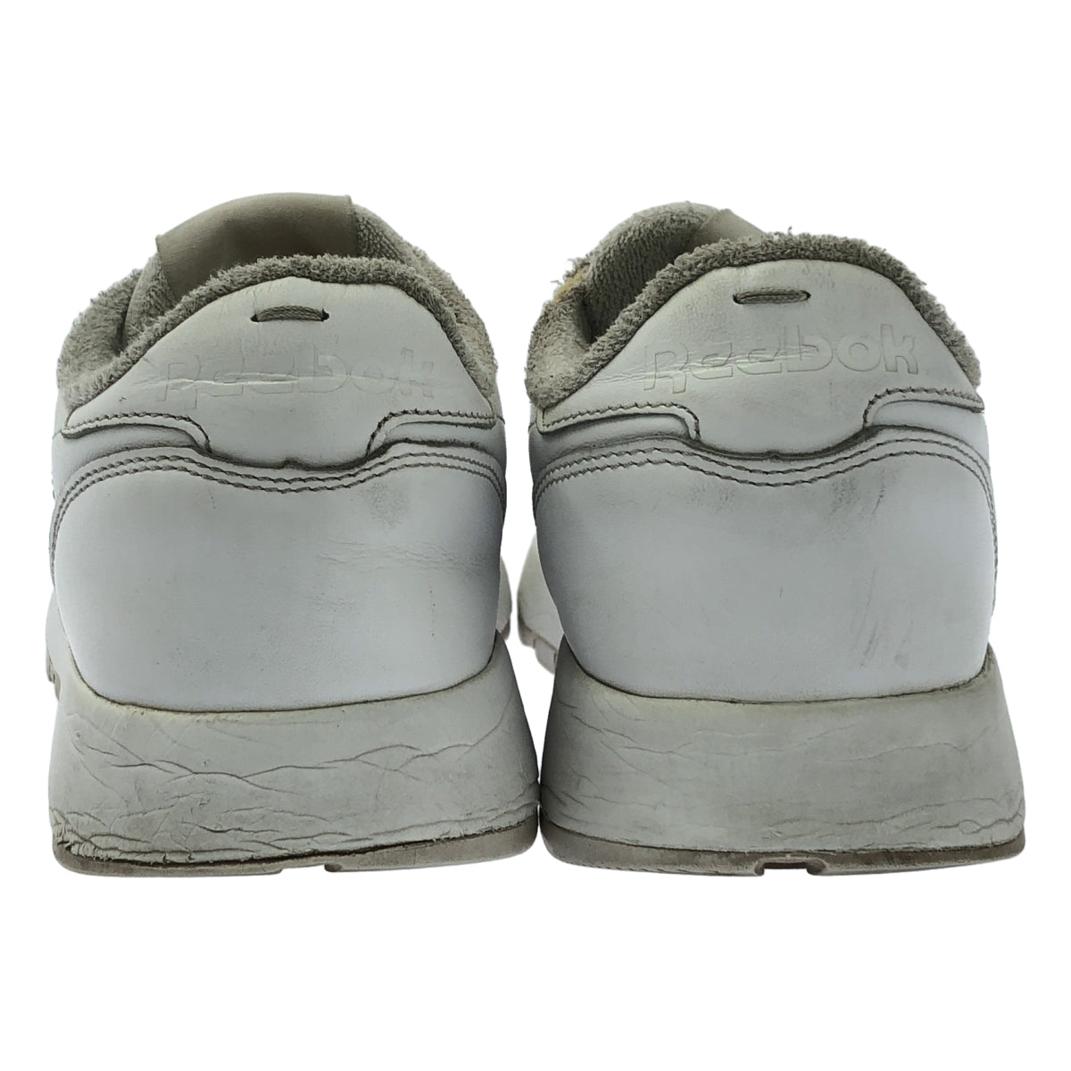 Maison Margiela / メゾンマルジェラ | ×Reebok リーボック / Classic Leather Tabi クラシック レザー 足袋 スニーカー | 26cm | ホワイト | メンズ
