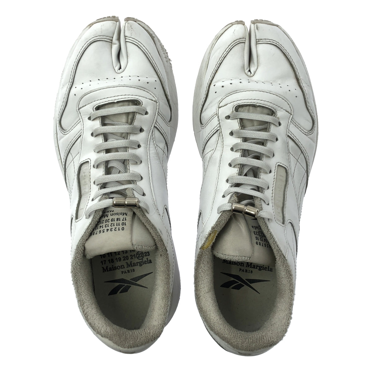 Maison Margiela / メゾンマルジェラ | ×Reebok リーボック / Classic Leather Tabi クラシック レザー 足袋 スニーカー | 26cm | ホワイト | メンズ