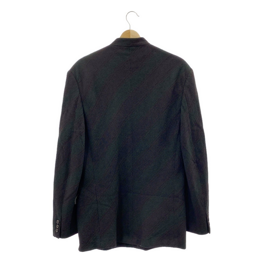 COMME des GARCONS HOMME PLUS / コムデギャルソンオムプリュス | 1997AW | ウール バイアスストライプ スタンドカラージャケット | M | メンズ