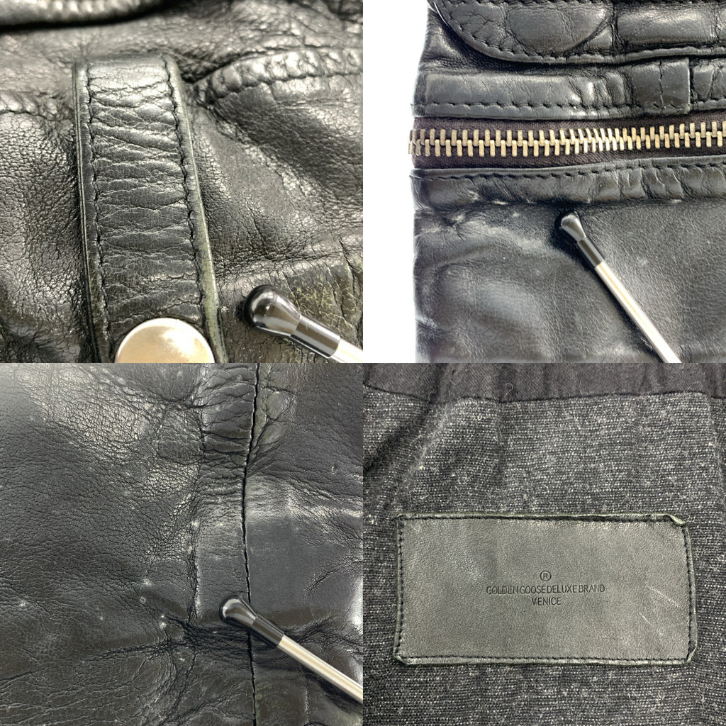 GOLDEN GOOSE | 小牛皮雙騎士外套 | S碼 | 女款