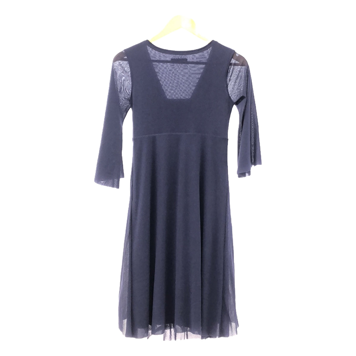 VIVIENNE TAM | Floral Embroidered Dress | XS | Navy | Women's