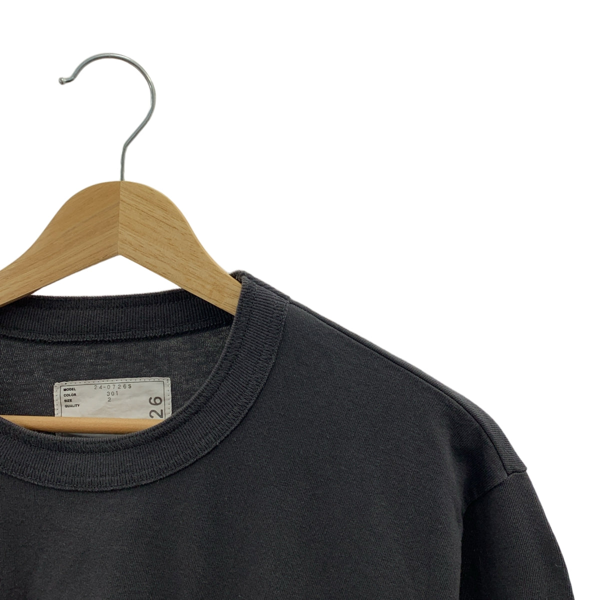 sacai / Sacai | 2024SS | Carhartt WIP L/S T卹 Carhartt 側拉鍊分層長袖 T 卹 | 2 | 炭灰色 | 男款