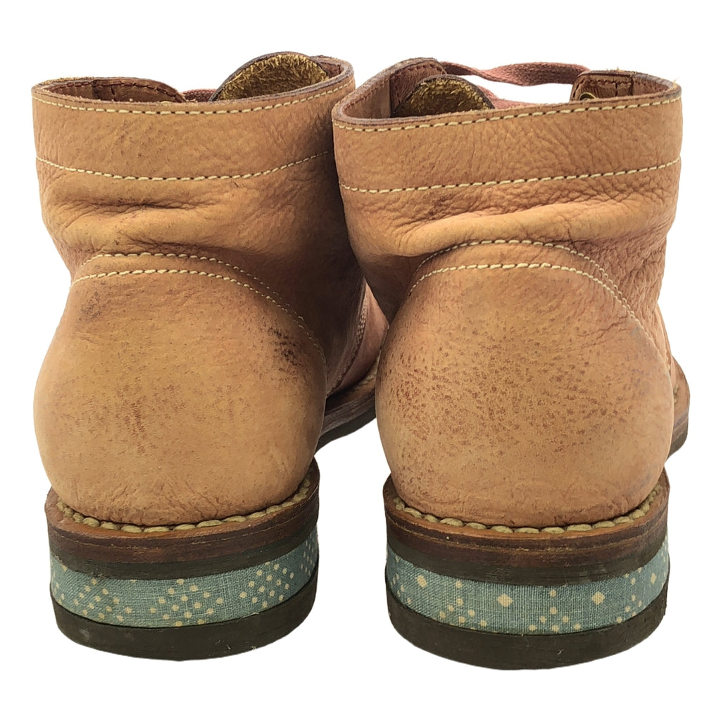 visvim / 비즈빔 | BRIGADIER BOOTS MID-FOLK 누벅 가죽 레이스 업 부츠 | US9.5 | 브라운 | 남성