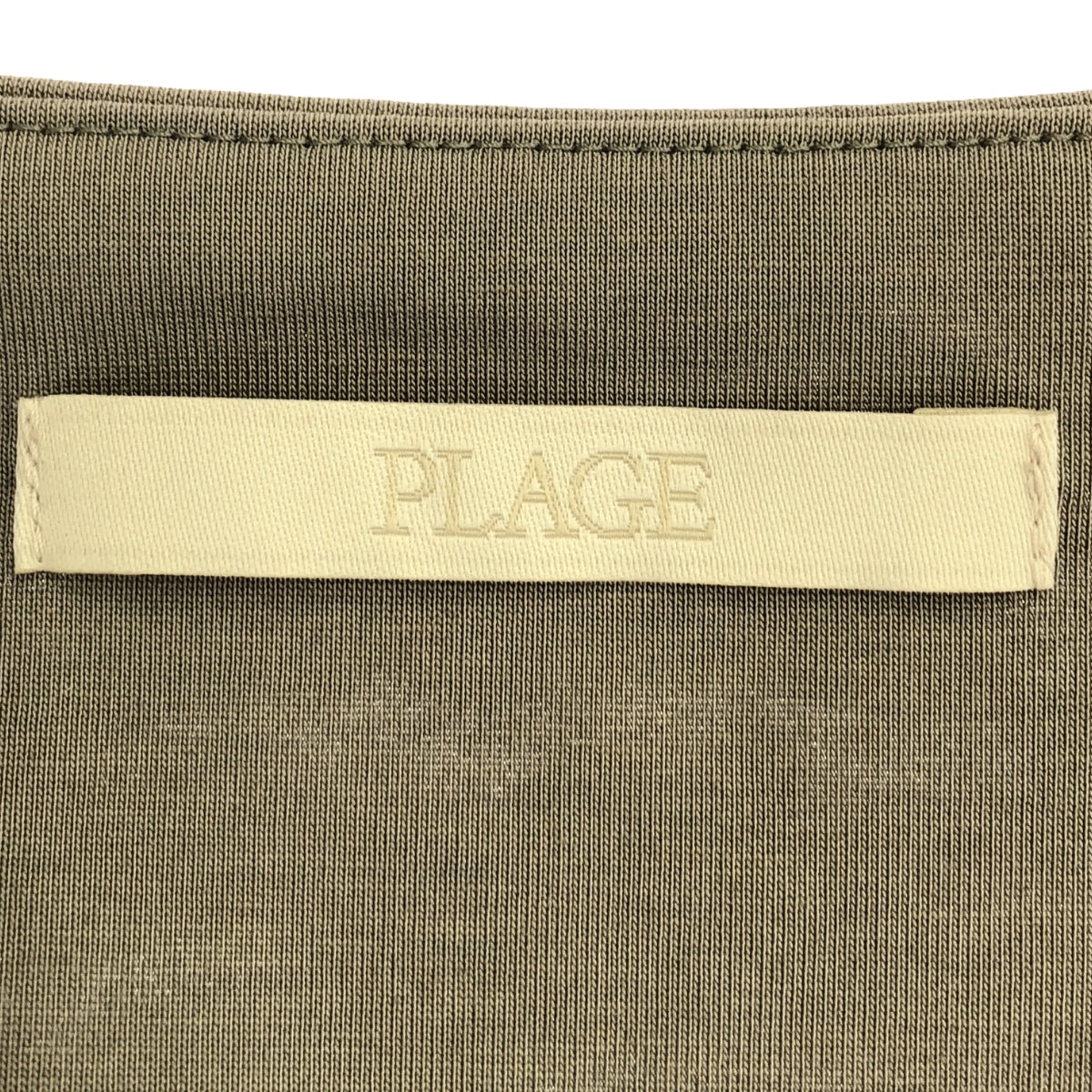 [Good Condition] Plage | 2024AW | Smooth Jersey V Pullover Sleeveless Cut and Sew | F | Gray | Women's