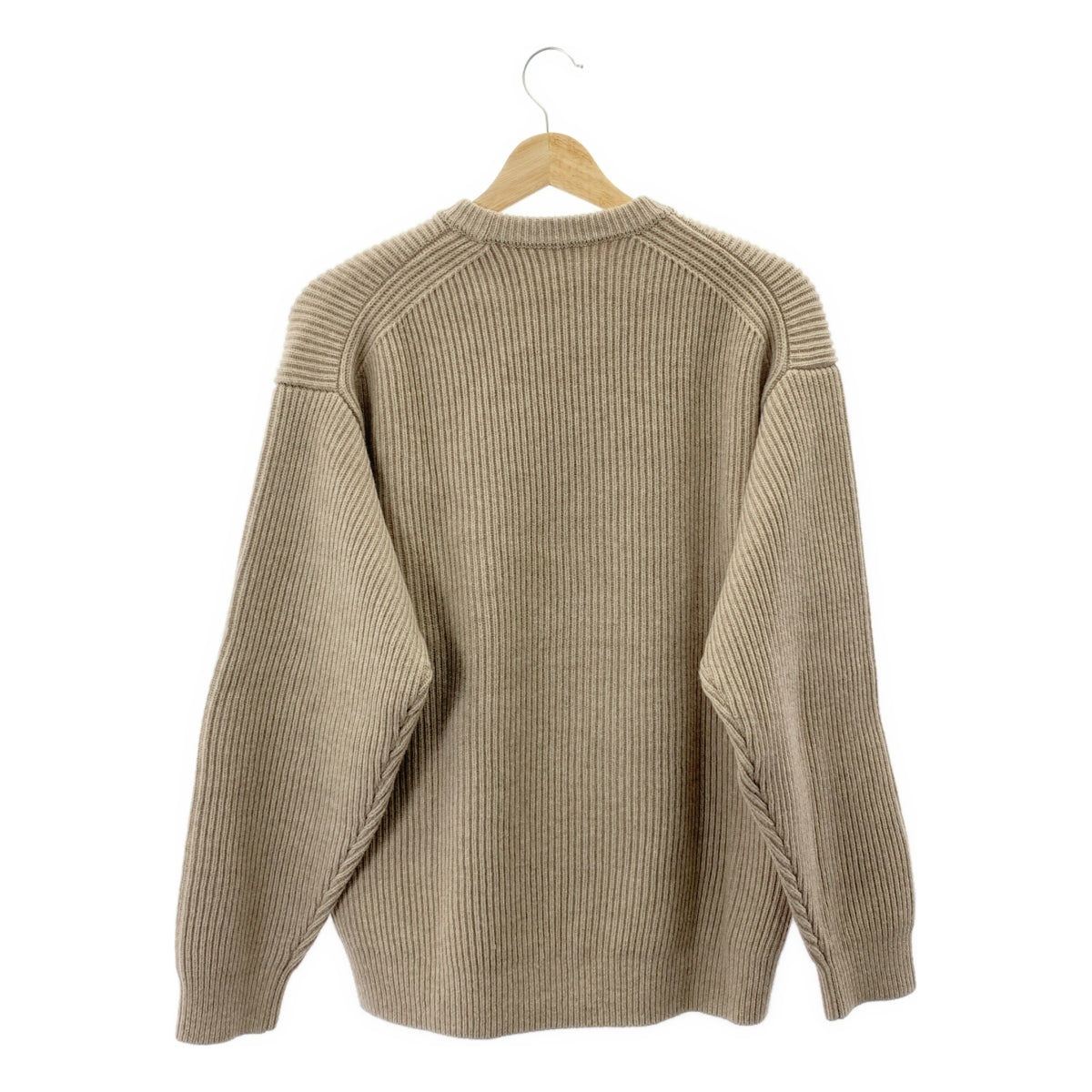 【美品】  AURALEE / オーラリー | CASHMERE WOOL RIB KNIT BIG P/O / カシミヤ オーバー ニット セーター | 4 | ブラウン | メンズ