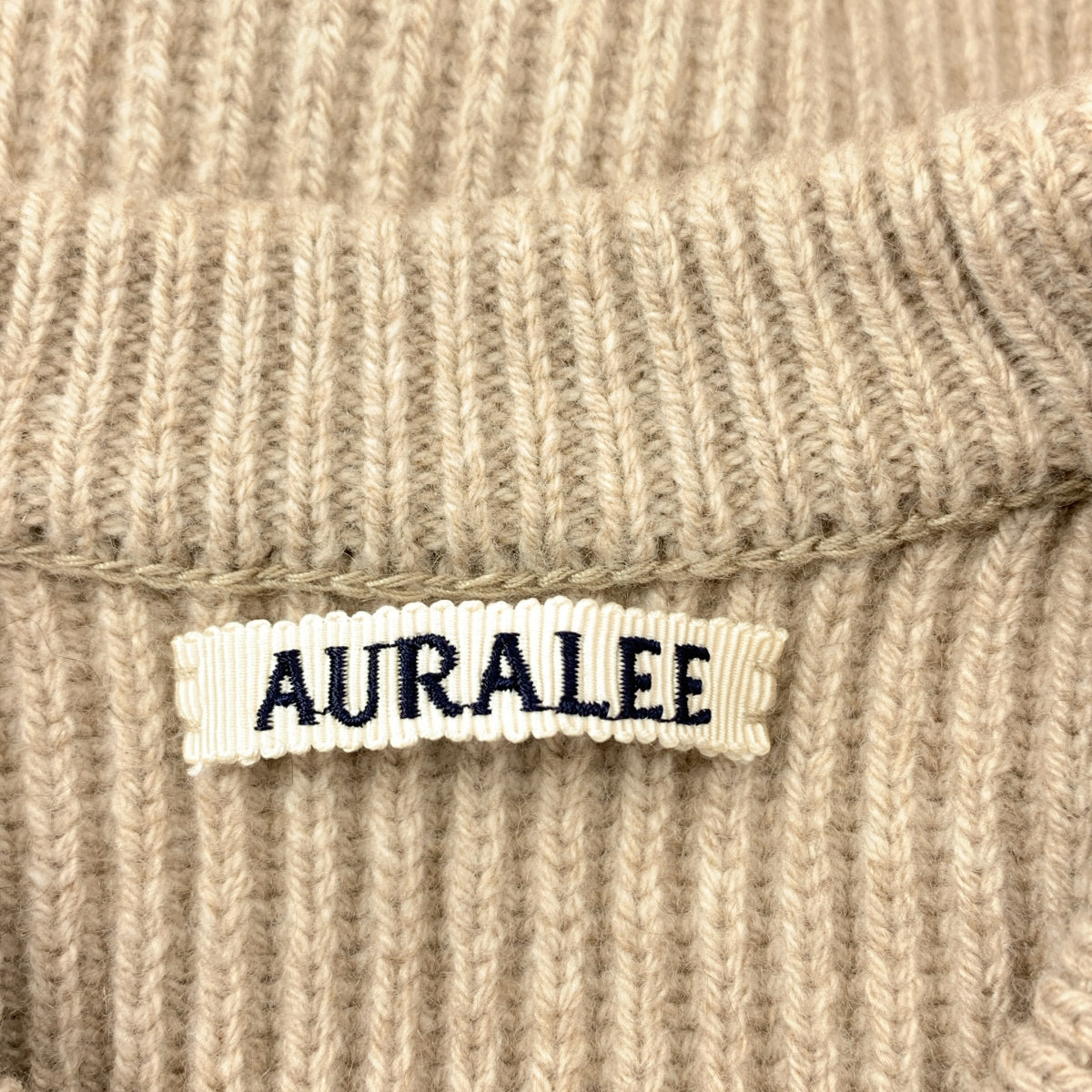 【美品】  AURALEE / オーラリー | CASHMERE WOOL RIB KNIT BIG P/O / カシミヤ オーバー ニット セーター | 4 | ブラウン | メンズ