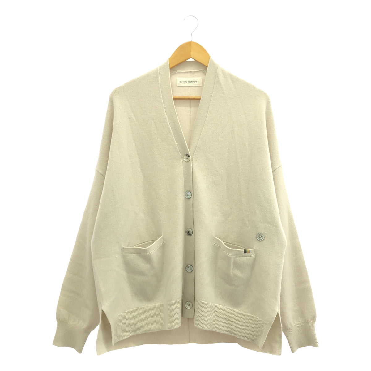 【美品】  extreme cashmere / エクストリームカシミヤ | tokio chalk カーディガン | オフホワイト | レディース