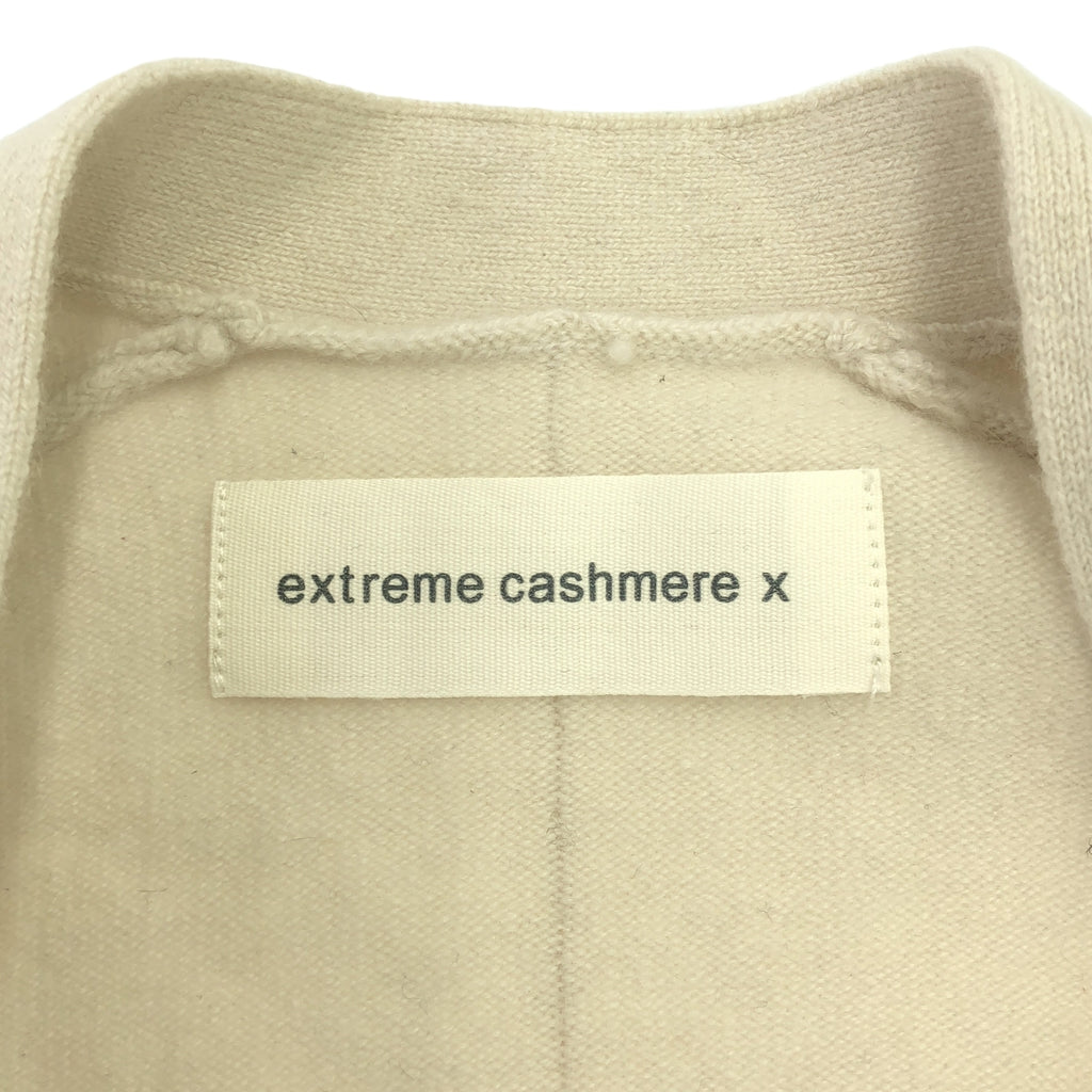 【美品】  extreme cashmere / エクストリームカシミヤ | tokio chalk カーディガン | オフホワイト | レディース