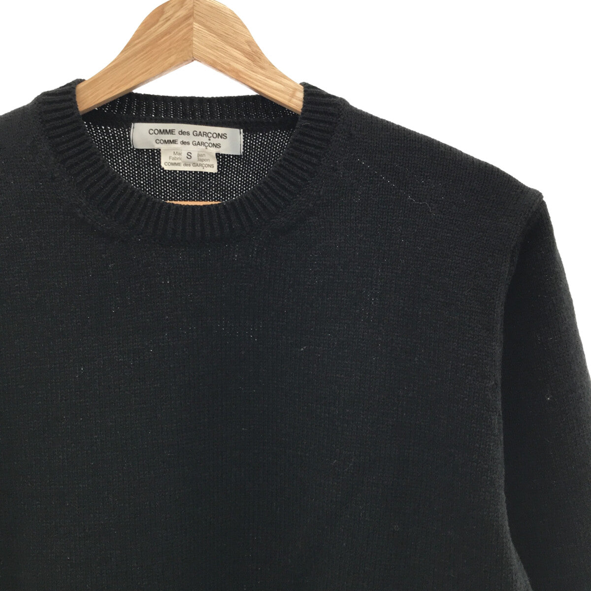 [Good Condition] COMME des GARCONS COMME des GARCONS / Comme des | 2022AW | Ruffle Wool Knit Pullover | S | Black | Women's