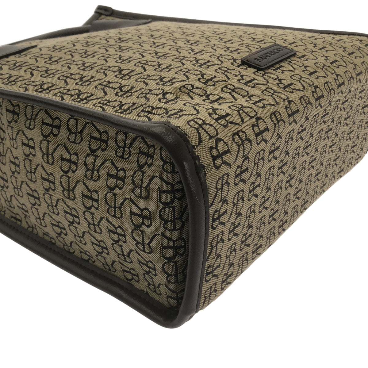 【미품】 RANDEBOO / 랑데부 | 총무늬 로고 2way 숄더 첨부 핸드 토트 백 | 브라운 |