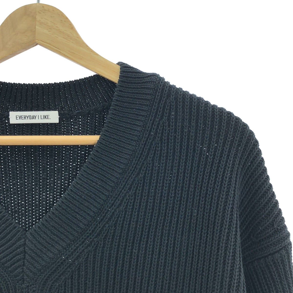 MUSE de Deuxieme Classe / ミューズドゥーズィーエムクラス | 2023SS | Design Sleeve Cropped / プルオーバー ニット セーター | F | ブラック | レディース