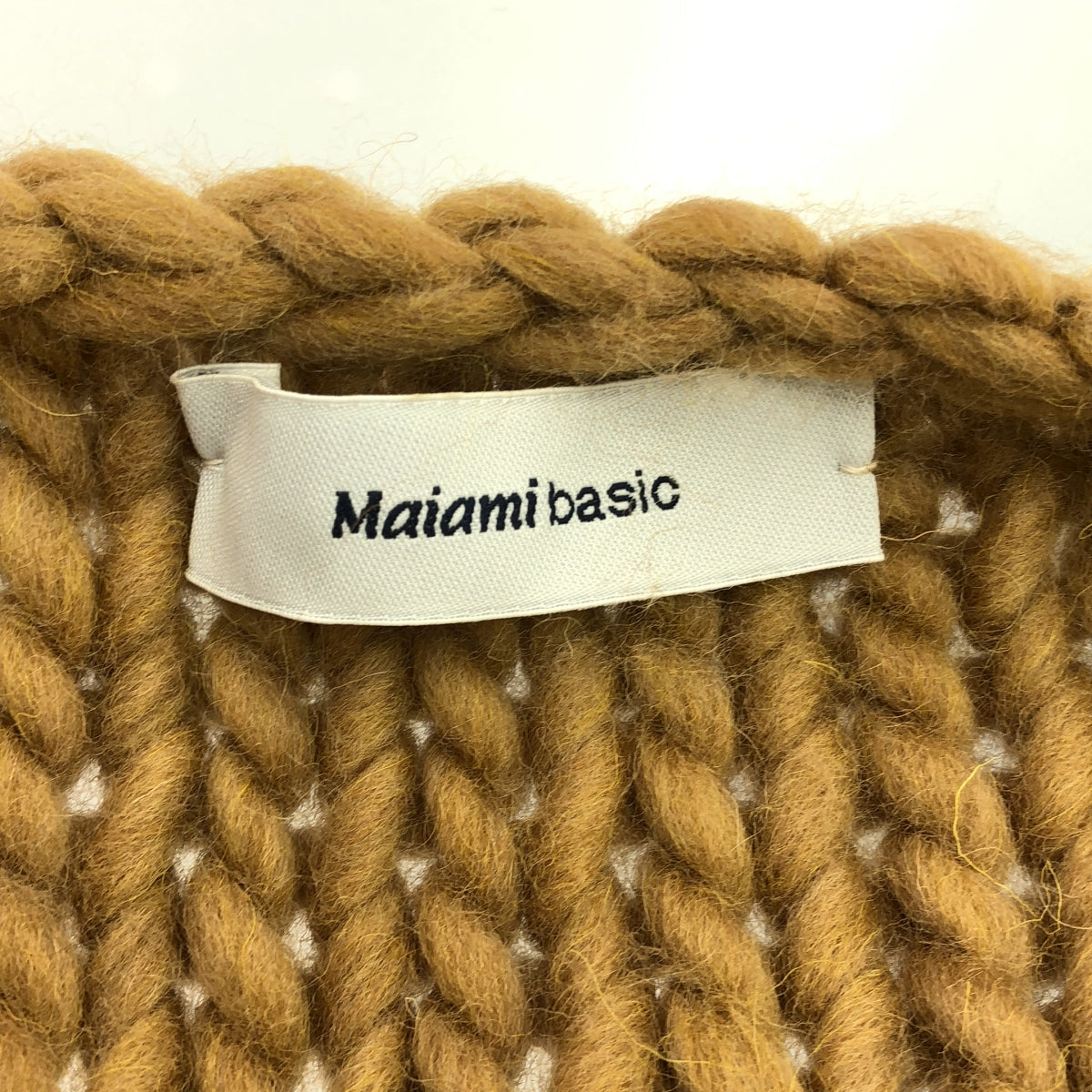 Maiami basic / Miami basic | 羊毛針織開襟衫 | F | 駝色 | 女款