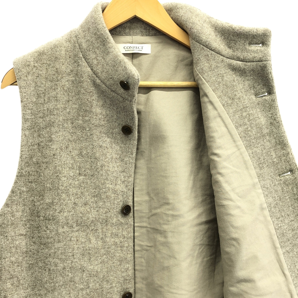 confect ウールパイルハイネックベスト CONFECT / コンフェクト | 2022AW | ウールパイル ハイネック ベスト