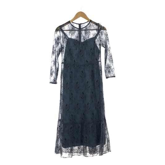 SHIPS / Ships | Little Black Lace Flare Dress | F | Saxe Blue | Women's