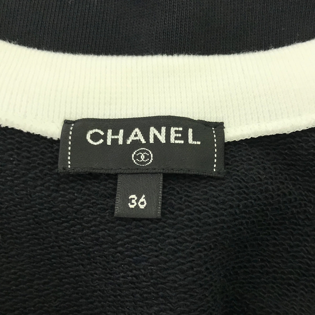 CHANEL | Coco Mark Numbering Layered Rib Sweat Tank Top Cut and Sew | 36 | Women's