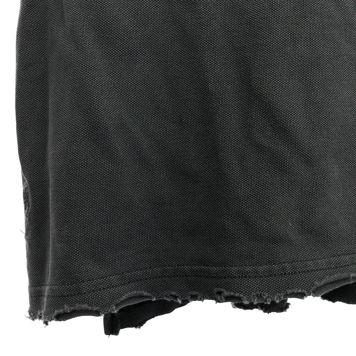 Firsthand | 做舊顏料超大 Polo 衫 | L 碼 | 黑色 | 男款