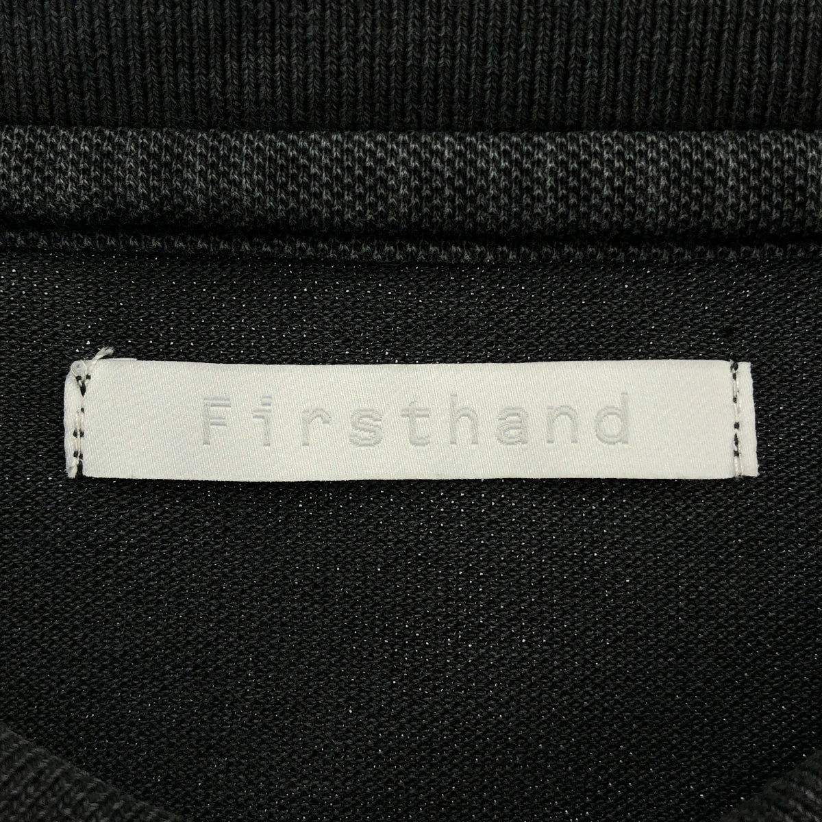 Firsthand | 做舊顏料超大 Polo 衫 | L 碼 | 黑色 | 男款