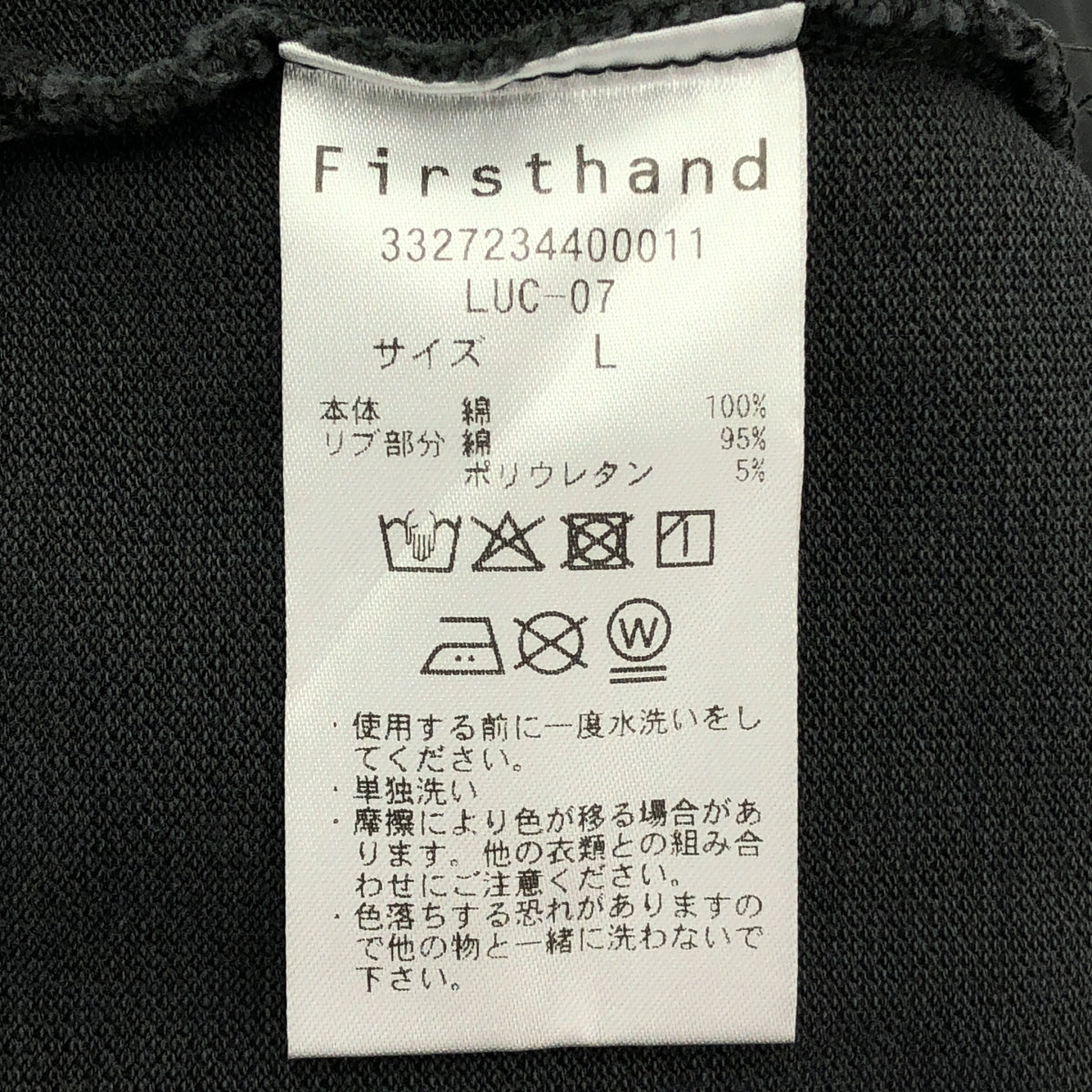 Firsthand / ファーストハンド | ダメージ ピグメント加工 オーバーサイズ ポロシャツ | L | ブラック | メンズ