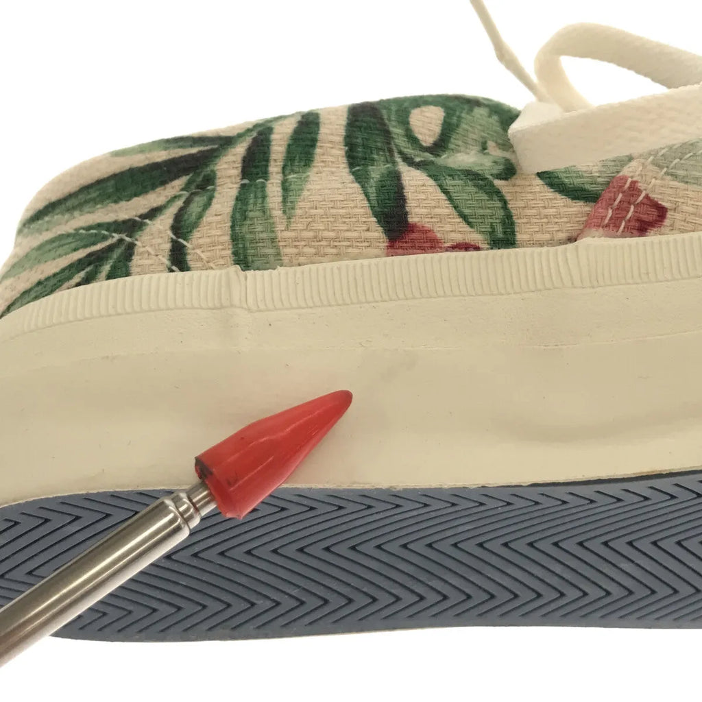 【美品】  CONVERSE / コンバース | スキッド グリップ  アロハ柄 デッキスニーカー | 22.5 | ベージュ / グリーン | レディース