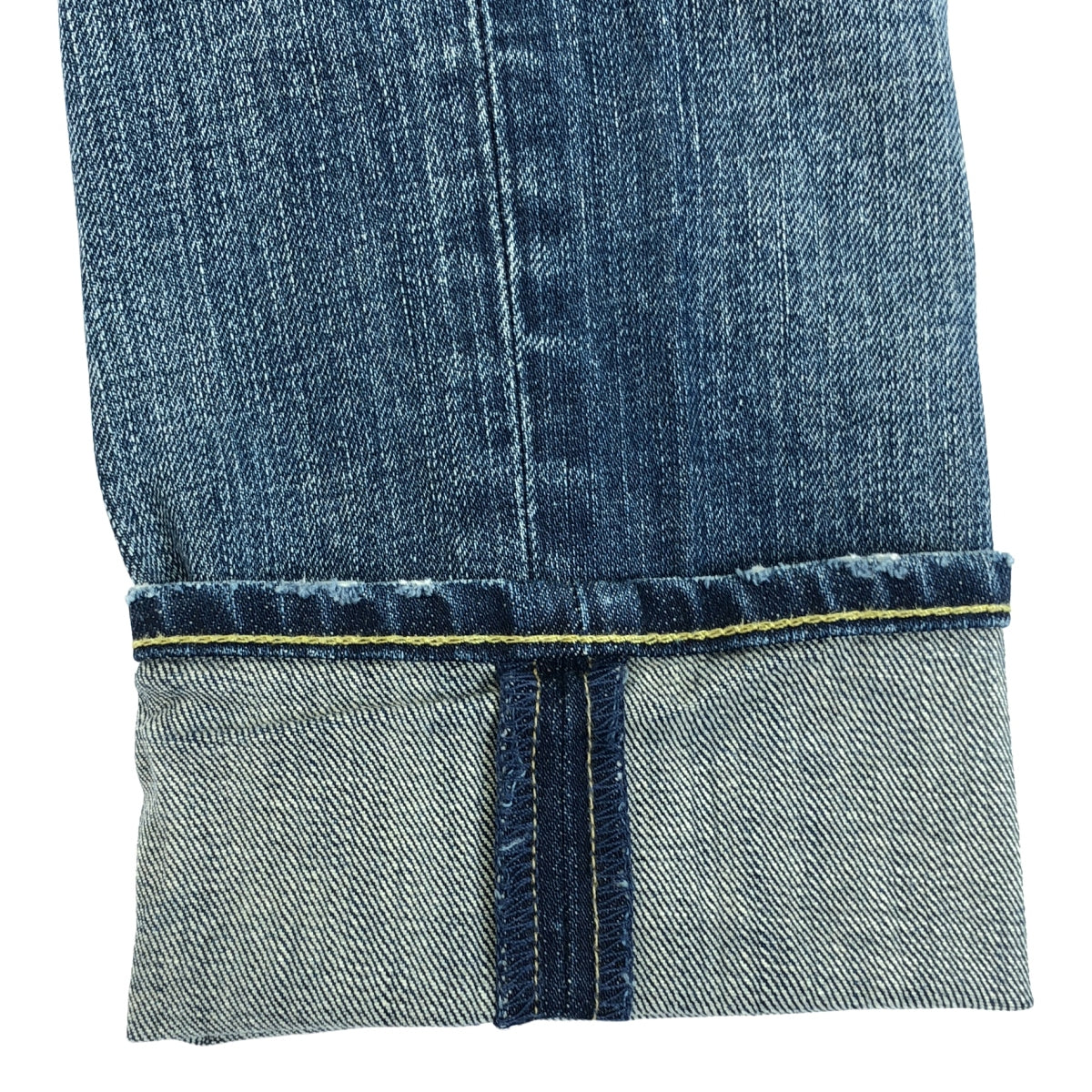 YANUK / ヤヌーク | KAY ダメージ加工 リラックスドスリム デニムパンツ | 24 | インディゴ | レディース