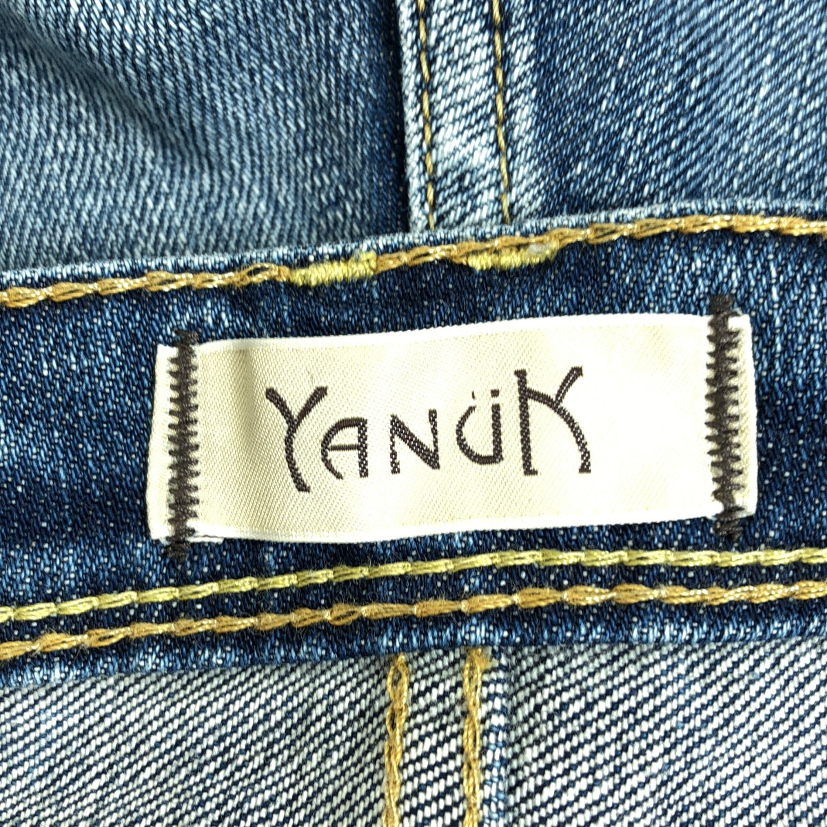 YANUK / ヤヌーク | KAY ダメージ加工 リラックスドスリム デニムパンツ | 24 | インディゴ | レディース