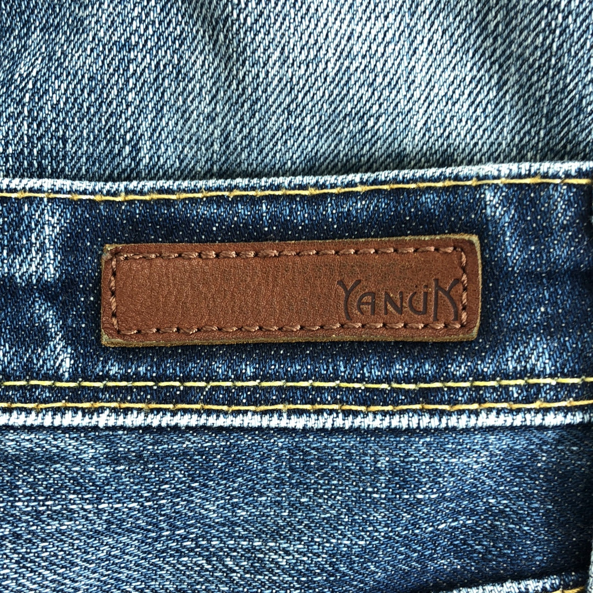 YANUK / ヤヌーク | KAY ダメージ加工 リラックスドスリム デニムパンツ | 24 | インディゴ | レディース