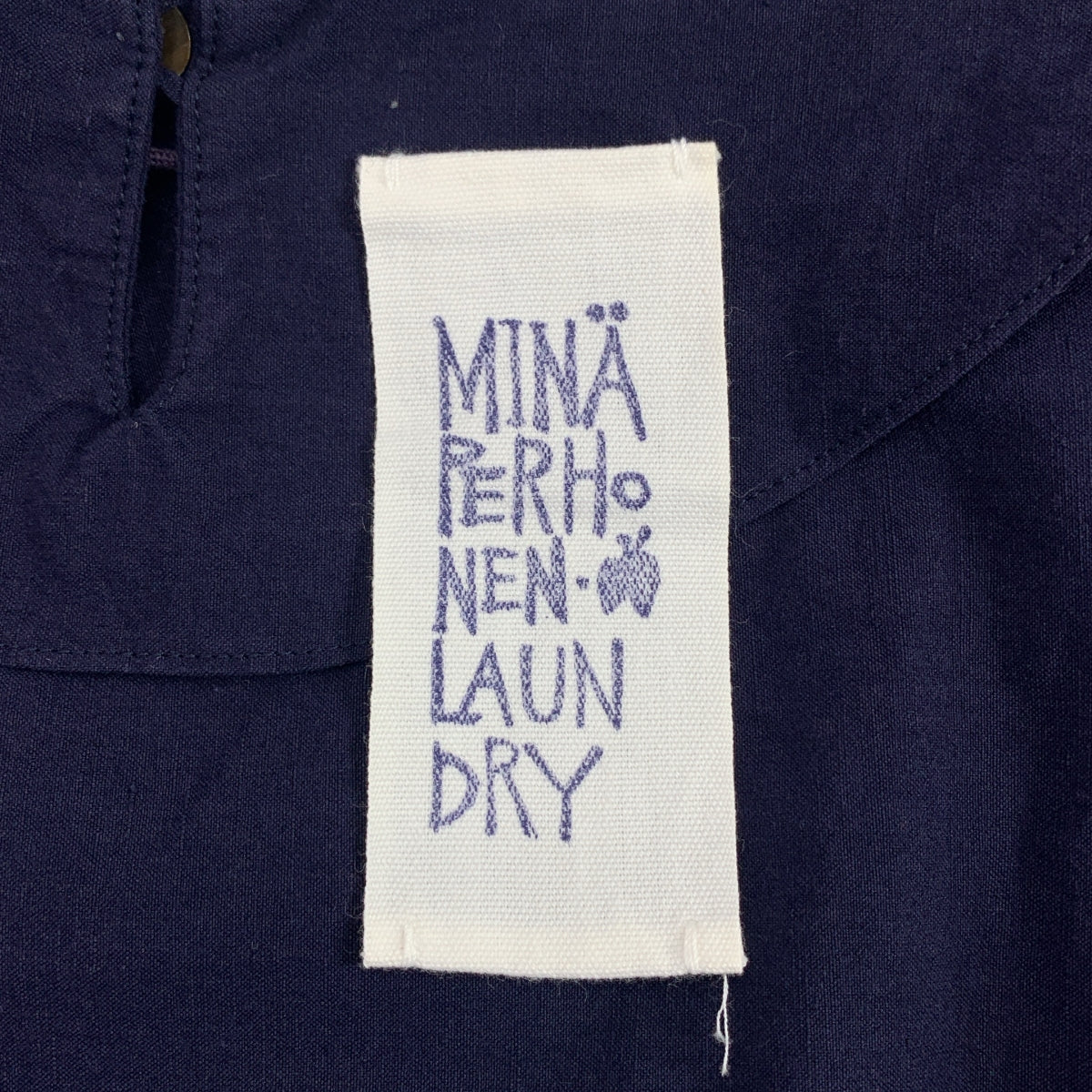 mina perhonen / ミナペルホネン | bird / バード コットン リネン エンブロイダリー カットソー ブラウス | 36 | レディース