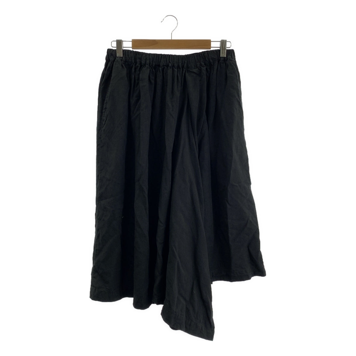 BLACK COMME des GARCONS / ブラックコムデギャルソン | 2015SS | 製品加工 ドローストリング ワイド ショートパンツ ショーツ | S | メンズ