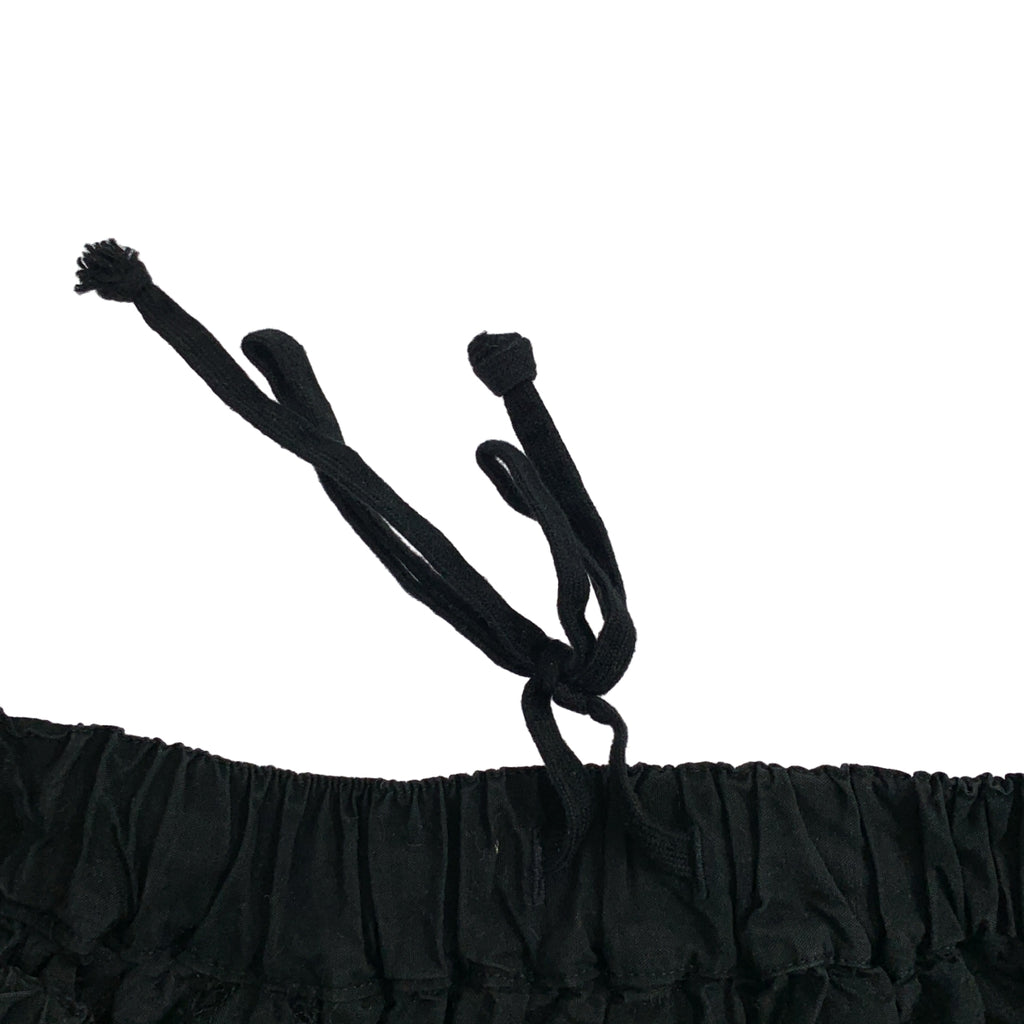 BLACK COMME des GARCONS / ブラックコムデギャルソン | 2015SS | 製品加工 ドローストリング ワイド ショートパンツ ショーツ | S | メンズ