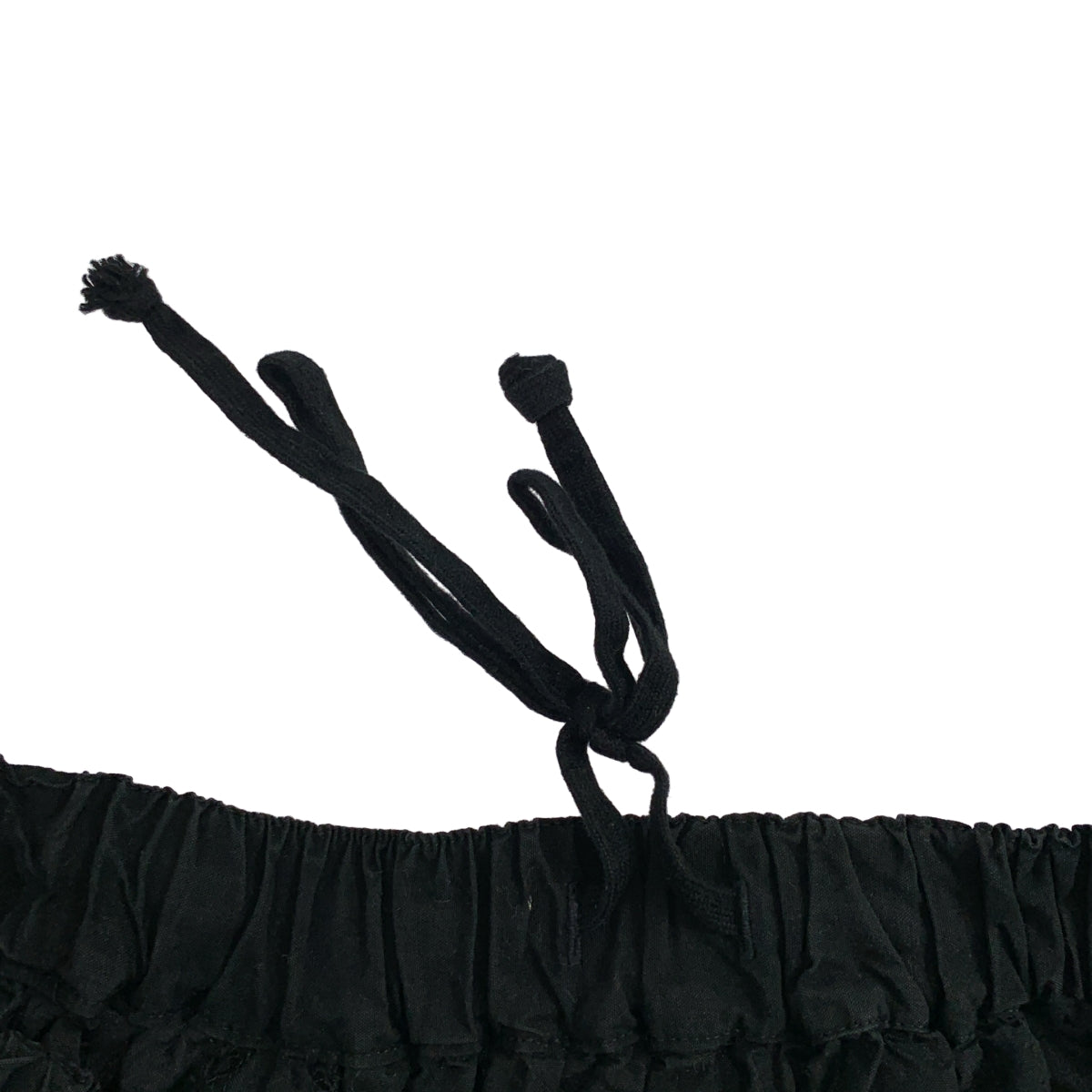 BLACK COMME des GARCONS / ブラックコムデギャルソン | 2015SS | 製品加工 ドローストリング ワイド ショートパンツ ショーツ | S | メンズ