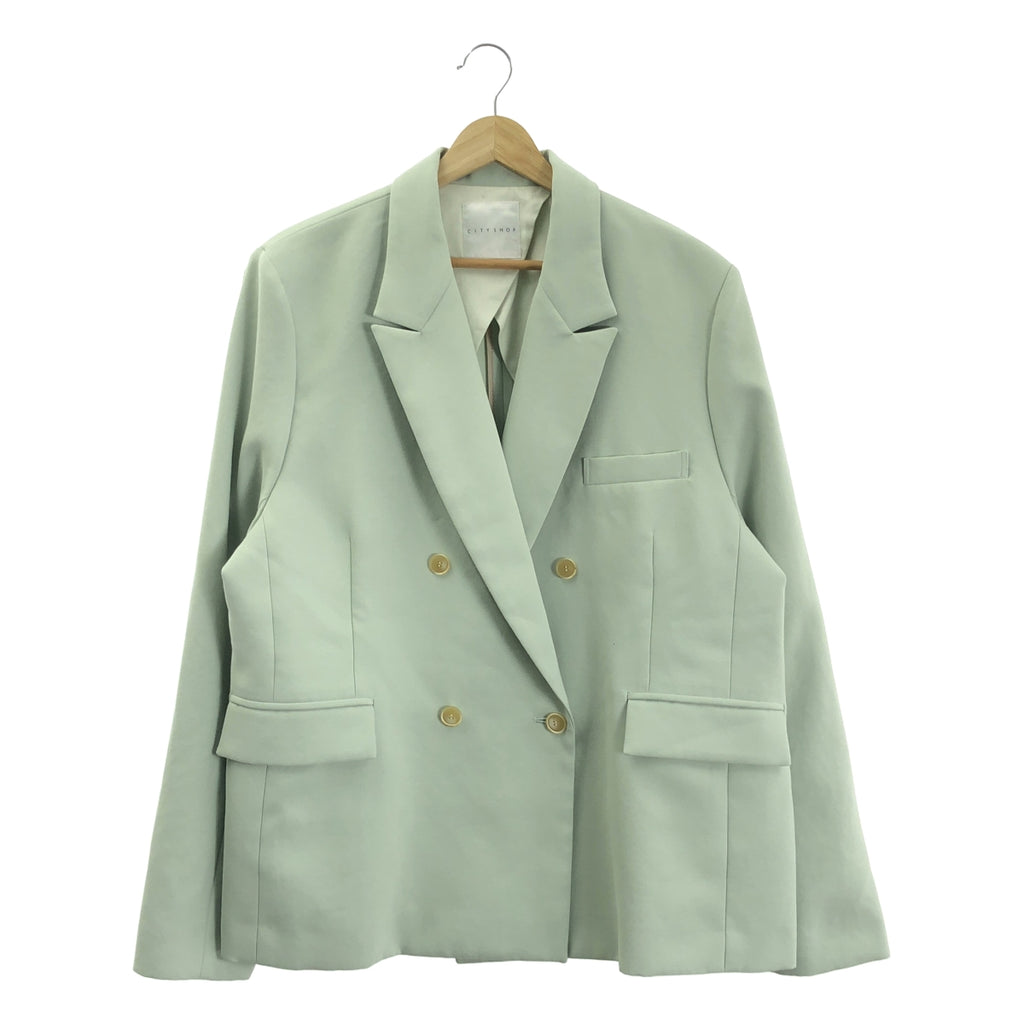 CITYSHOP / シティショップ | ダブル テーラードジャケット | 38 | ミントグリーン | レディース