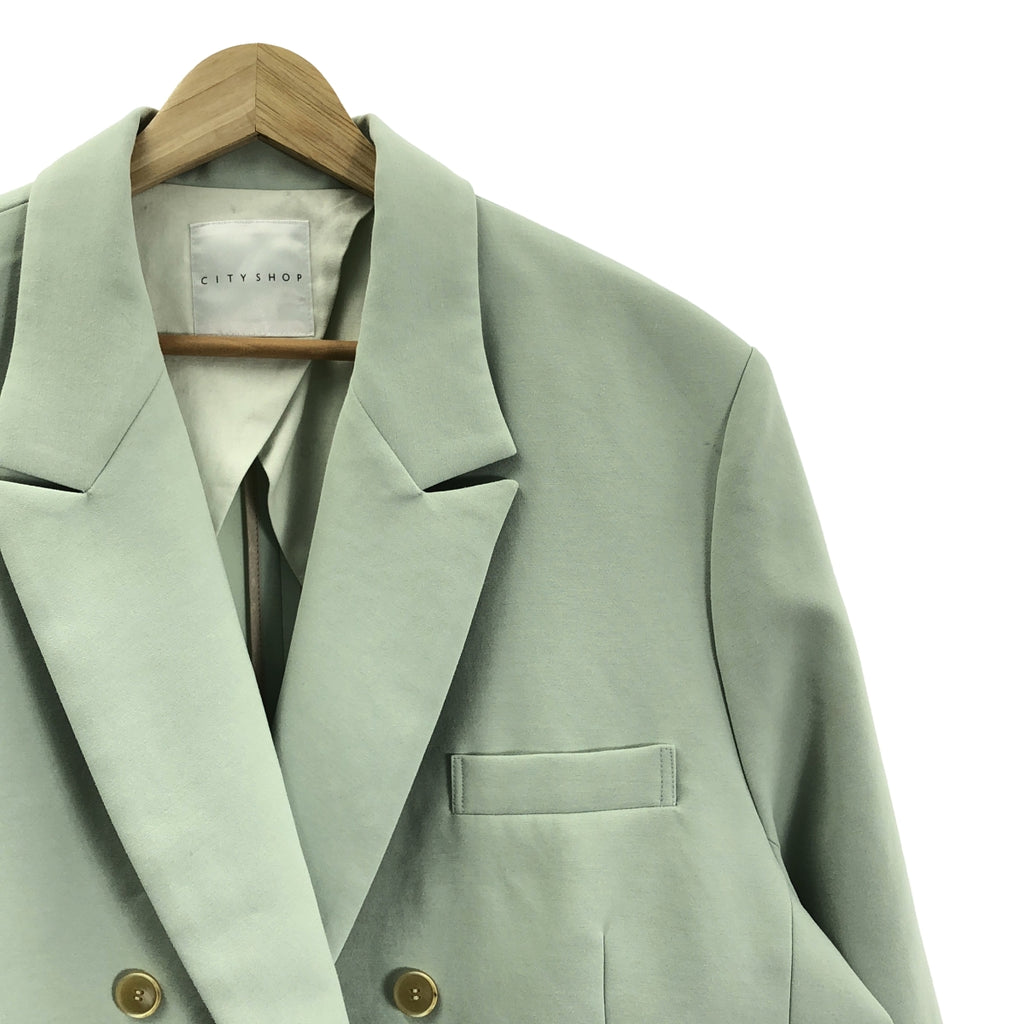 CITYSHOP / シティショップ | ダブル テーラードジャケット | 38 | ミントグリーン | レディース
