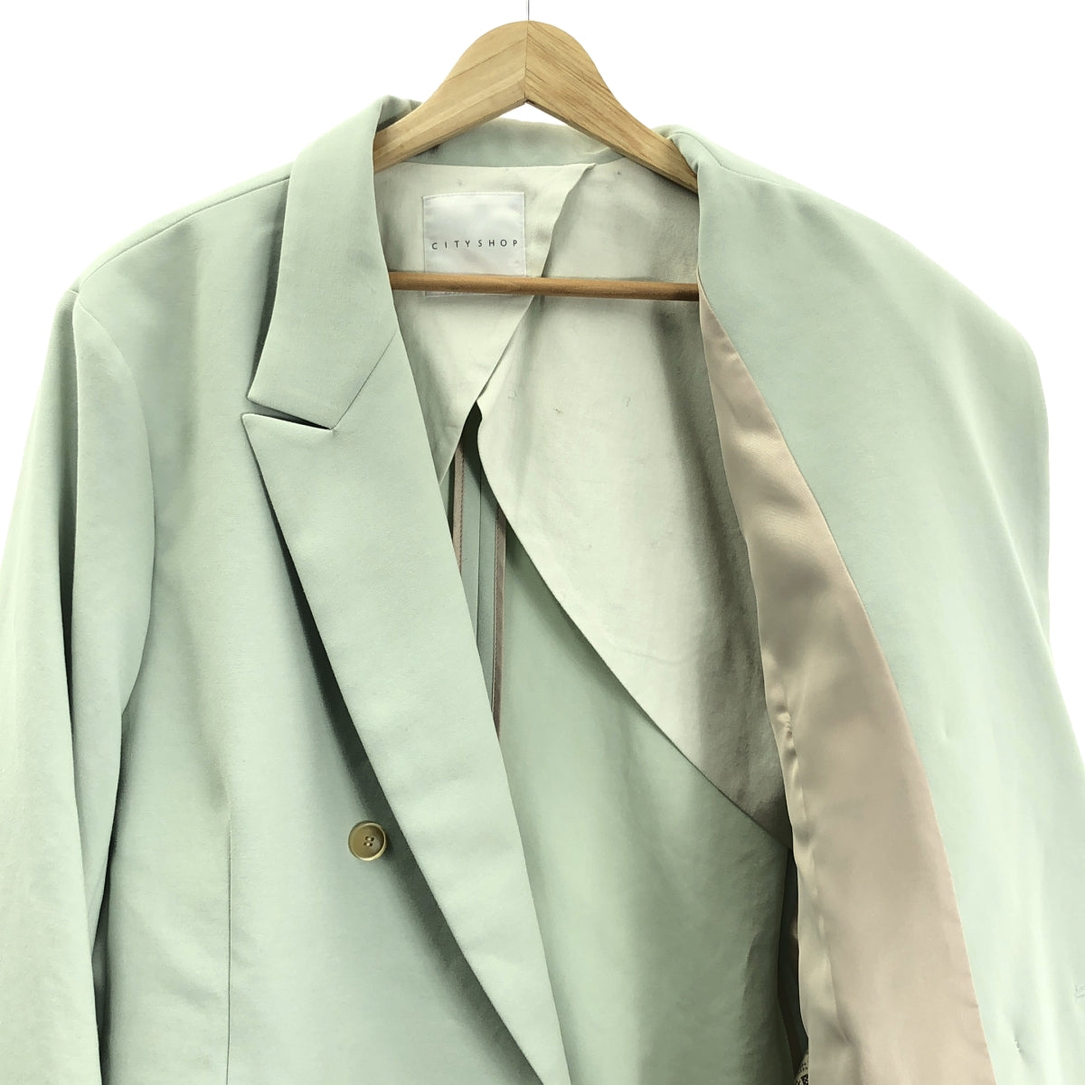 CITYSHOP / シティショップ | ダブル テーラードジャケット | 38 | ミントグリーン | レディース