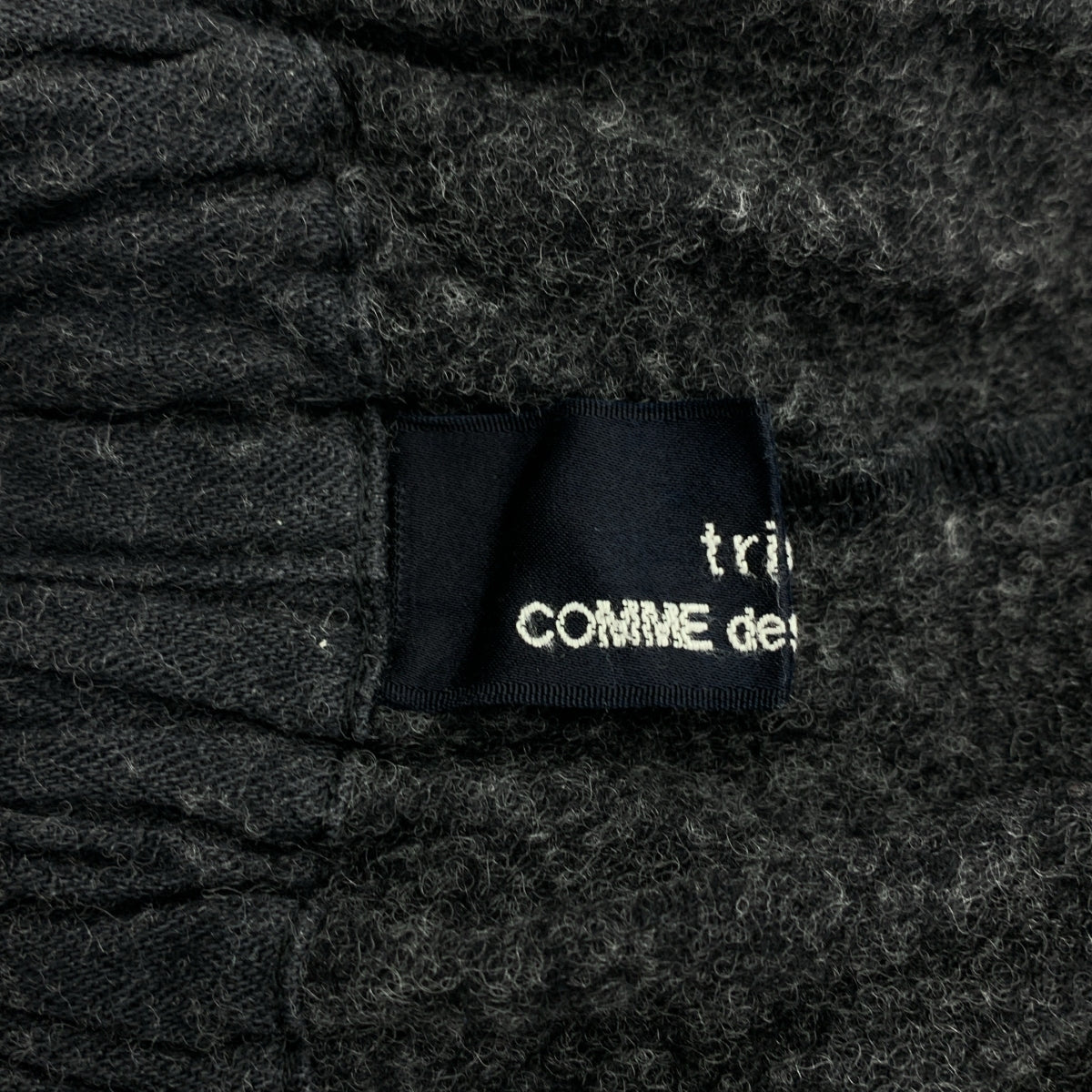 COMME des GARÇONS | 經編布料2012 秋冬 |棉質與羊毛休閒褲 |