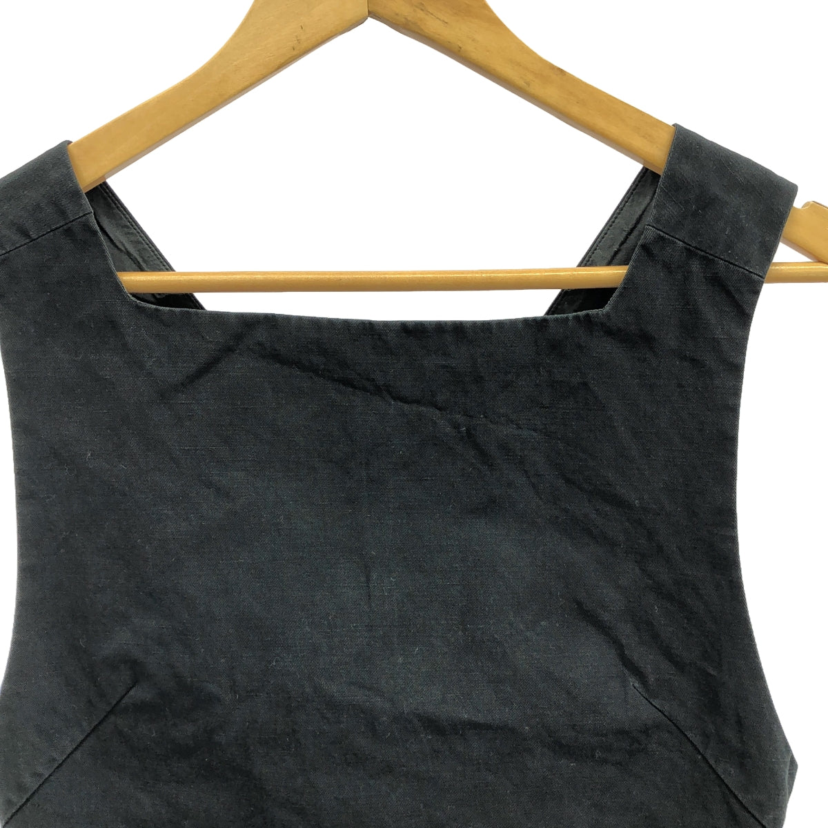 AURALEE | HARD TWIST FINX LINEN CHINO TANK | 1 | Black | Women's