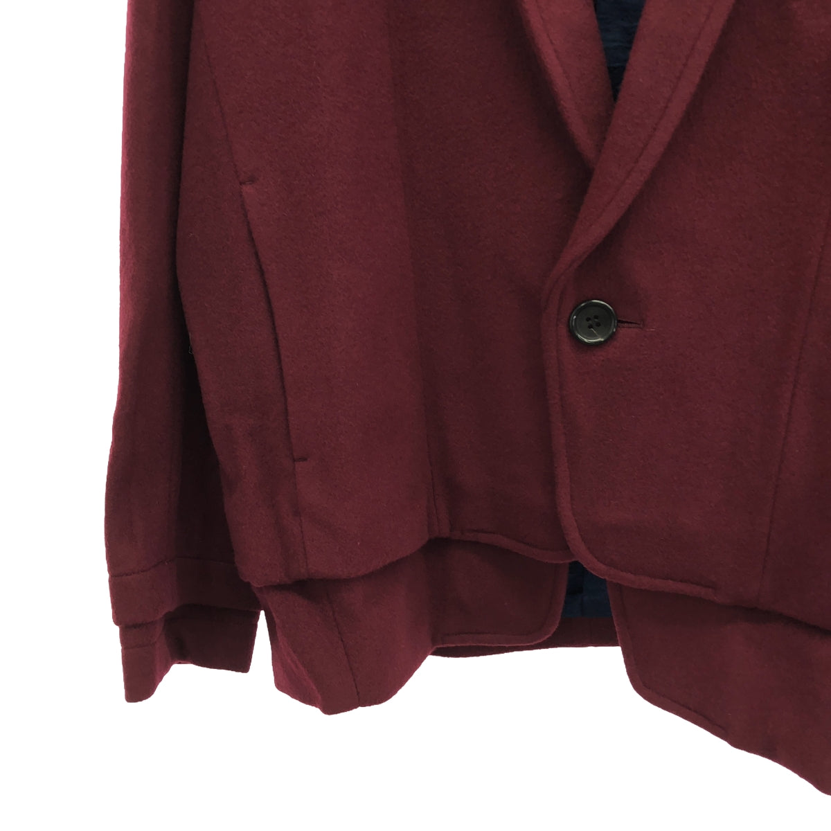 [New] prasthana / Prasthana | Zankyo shawl collar jacket | M | Burgundy | Men's