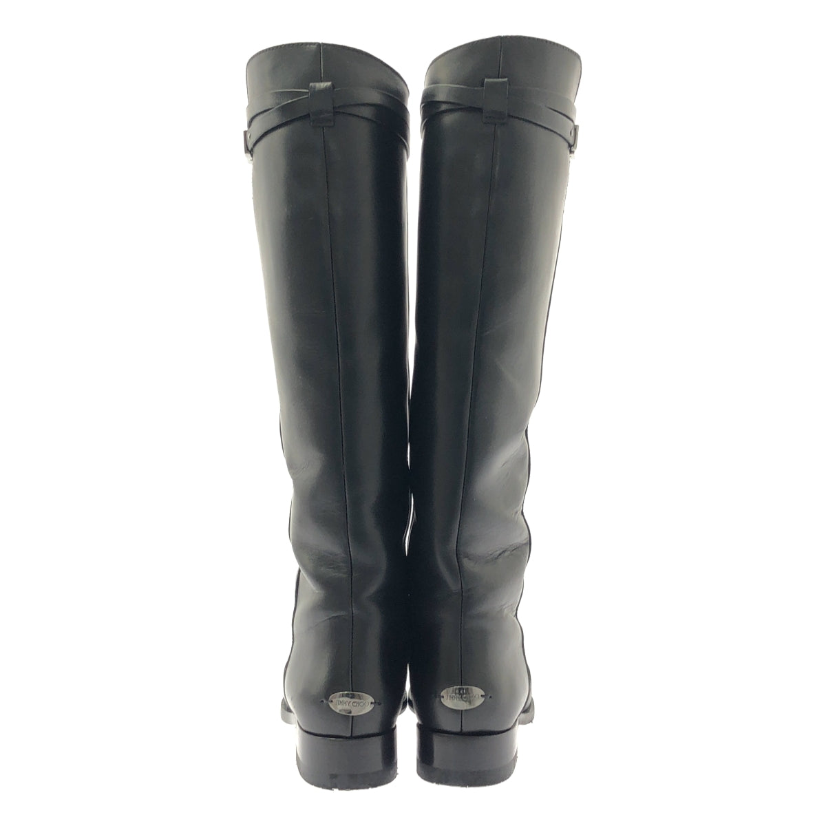 JIMMY CHOO / ジミーチュウ | レザー ベルト ロングブーツ | 38