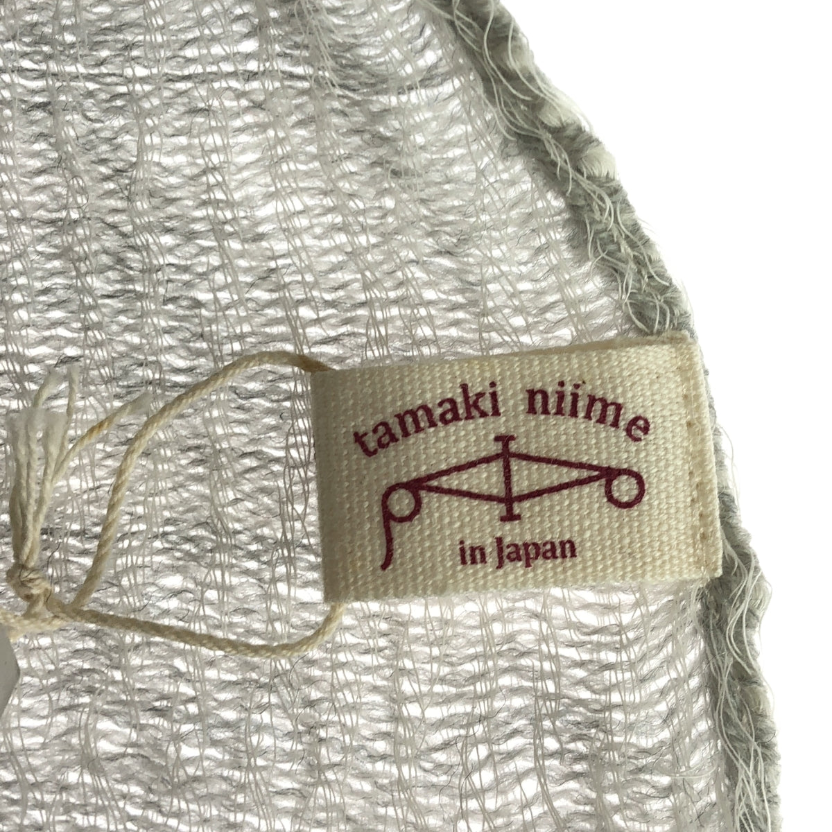 tamaki niime / Tamaki Niime | Cotton wool fringe large stole muffler | middle |