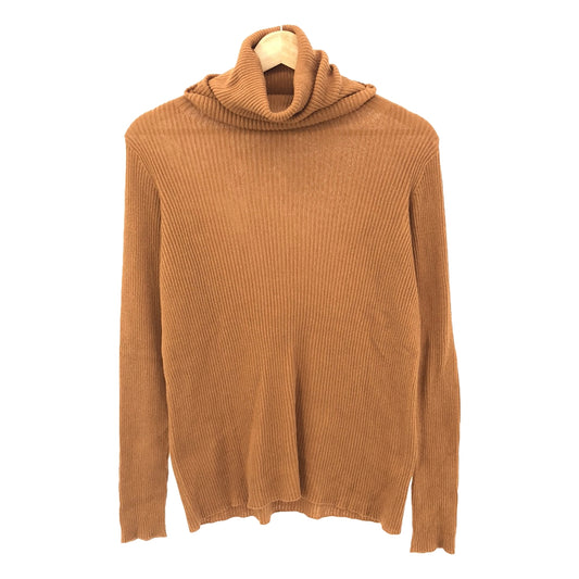 [New] ICHI Antiquites | Cotton turtleneck ribbed knit | F | Orange | Women's