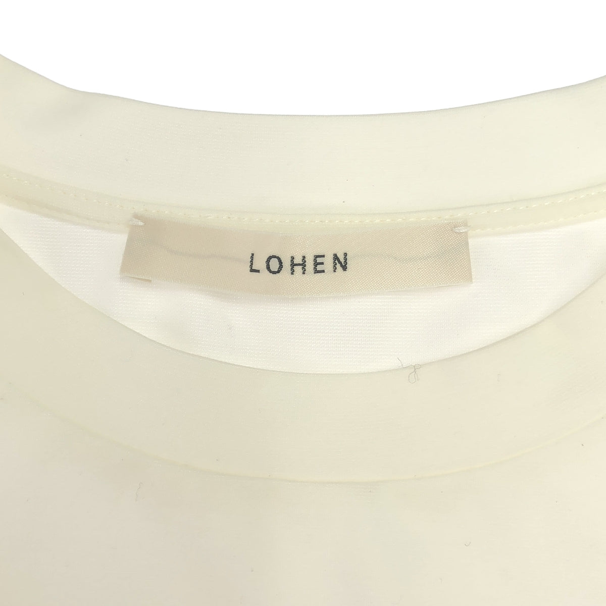 LOHEN / ローヘン | デザイン クルーネック カットソー | 38 | ホワイト | レディース