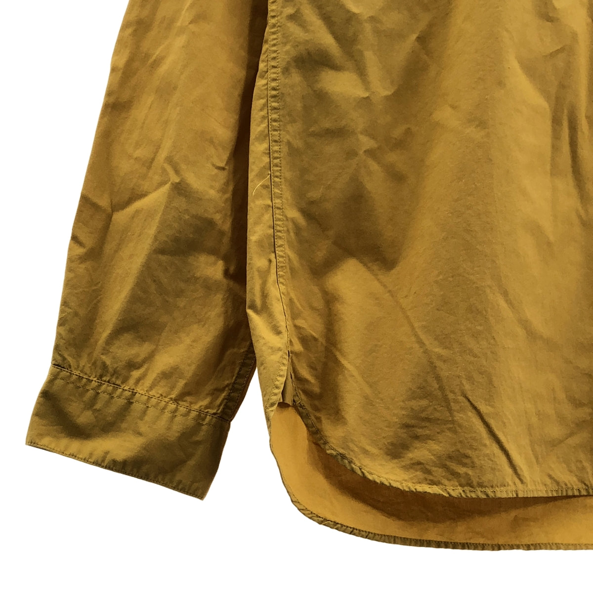 MHL. / エムエイチエルマーガレットハウエル | バンドカラー プルオーバー シャツ | M | マスタード | メンズ