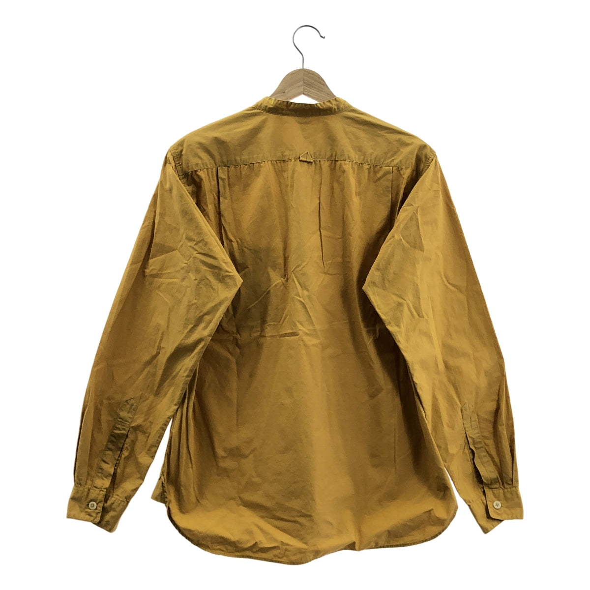 MHL. / エムエイチエルマーガレットハウエル | バンドカラー プルオーバー シャツ | M | マスタード | メンズ