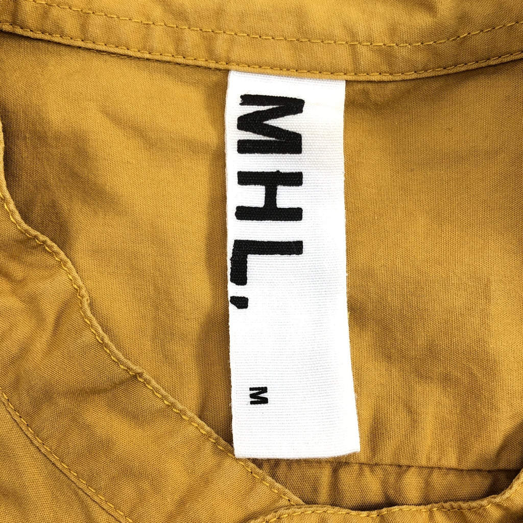 MHL. / 엠에이치엘 마가렛 하웰 | 밴드 컬러 풀오버 셔츠 | M | 겨자 | 남성
