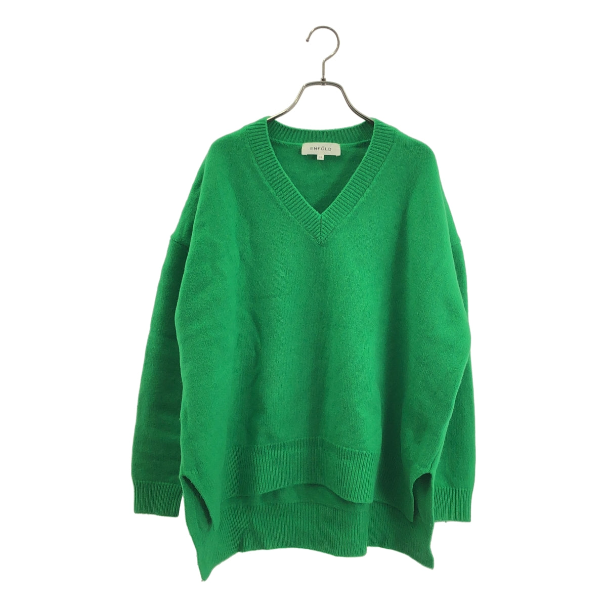 美品✨エンフォルド ENFOLD ウールプルオーバー ニット ディープグリーン ENFOLD / エンフォルド | ウール Vネック ニット | 38 | レディース – KLD