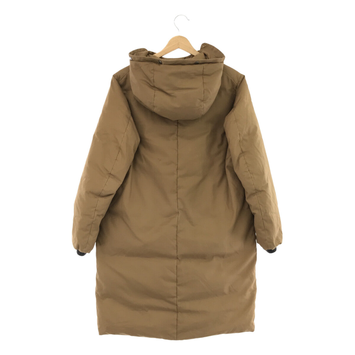 Drawer | Hooded down coat with fox fur | 40 | Beige | Women's