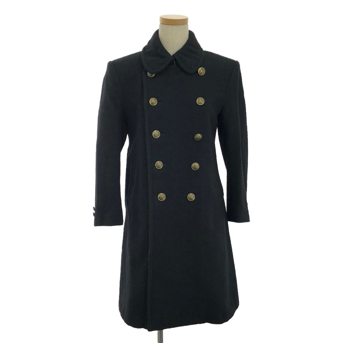 tricot COMME des GARCONS | 2011AW | Wool gold button double-breasted coat | S | Black | Women's