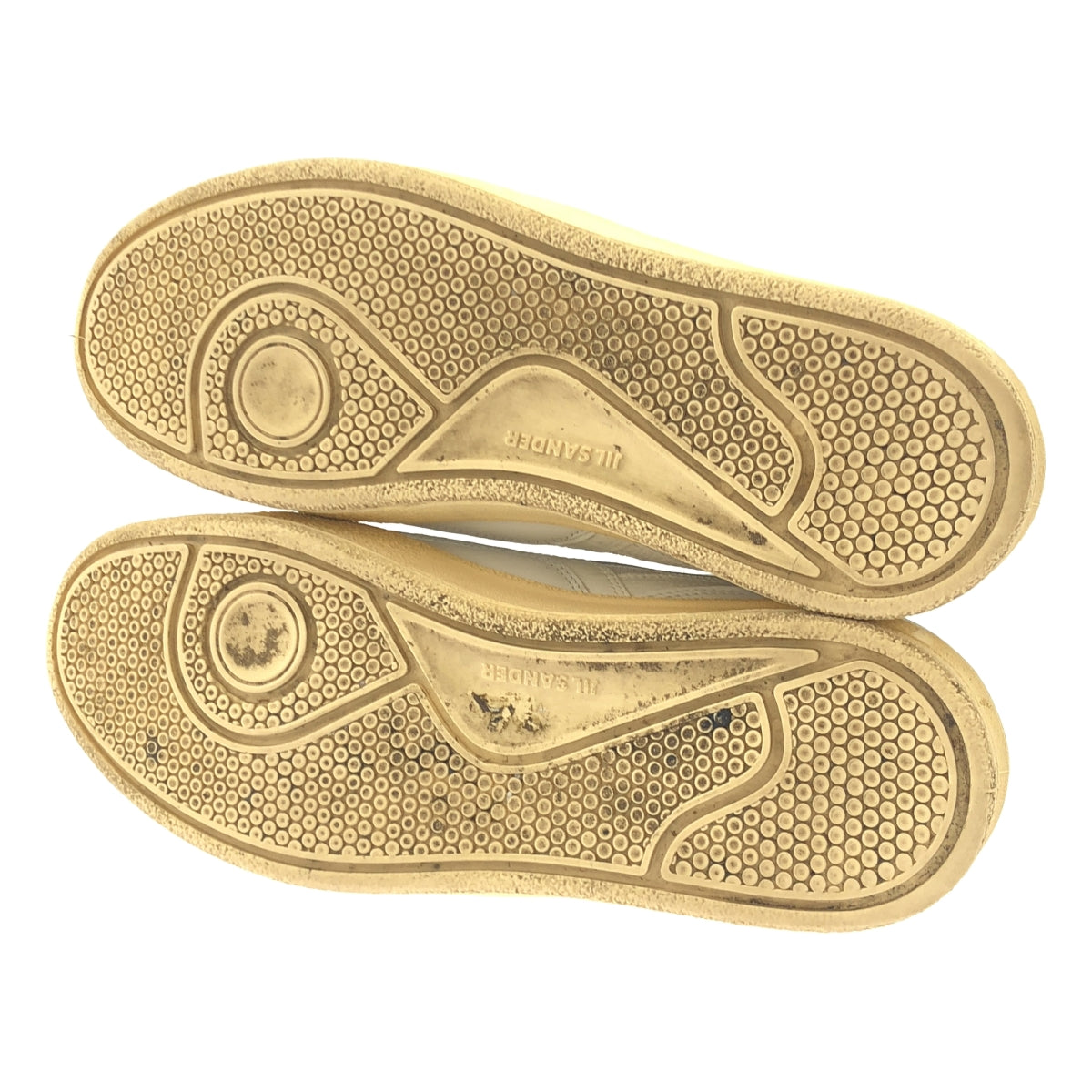 JIL SANDER / 질 썬더 | 가죽 로우 컷 스니커즈 | 42 | 화이트 | 남성