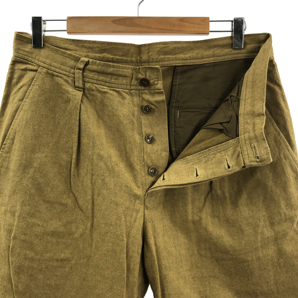 睡袍 | 棉質褶襉褲 | F碼 | 米色 | 女款